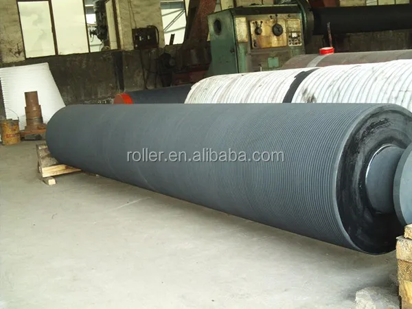 
Grooved press roll for cardboard paper machine 