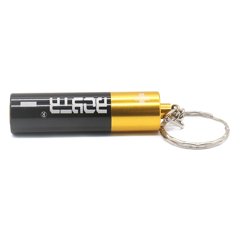 Battery Shape Weed Smoking Pipe with Key Chains