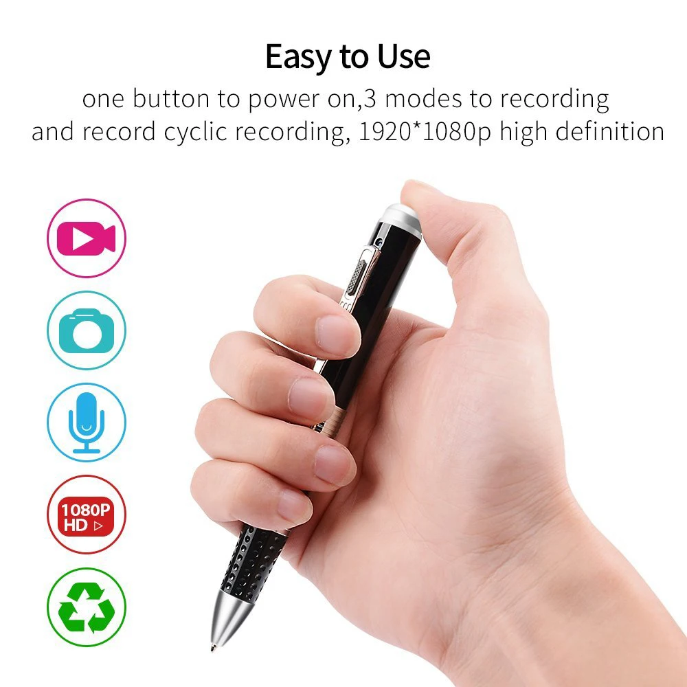 Pen Hidden Camera Camera 1920*1080 Dvr Portable Hidden Pen Recorder M