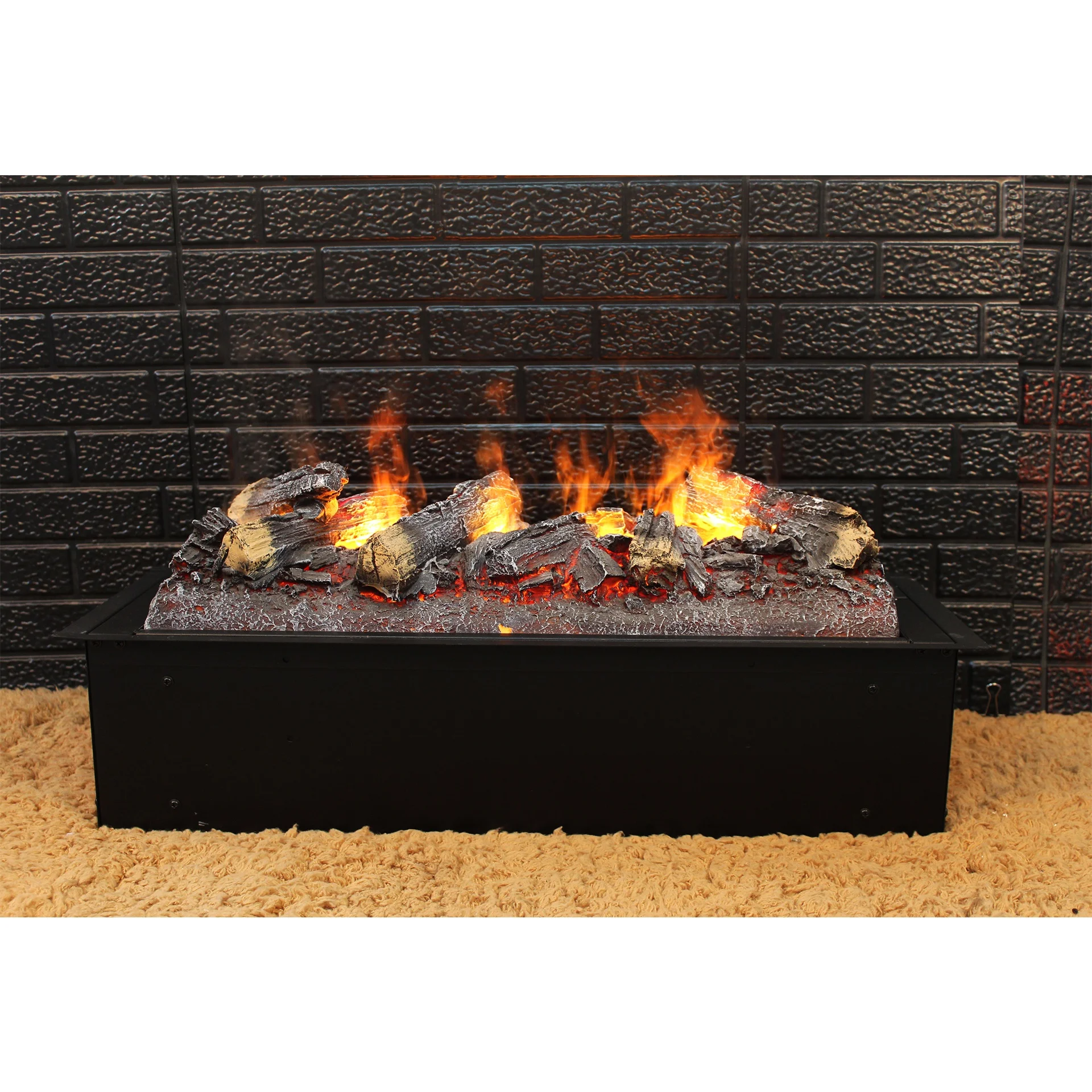 
Water Vapor Fire Steam Fireplace Cassette 600mm Log Set Design Steam Flame Effect 