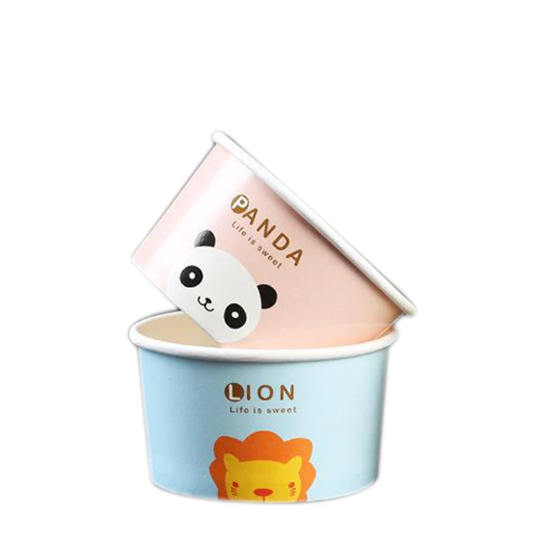 
Disposable Double Pe Coated Custom Logo Printed Ice Cream/frozen Yogurt Paper Bowl 