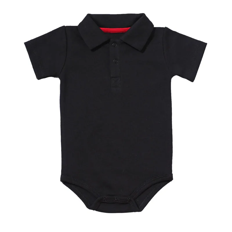 
Baby boys summer clothes 100% cotton Polo Collar Baby Romper custom bodysuits Blank Body Suit 0-2 years Baby clothes for Newborn 