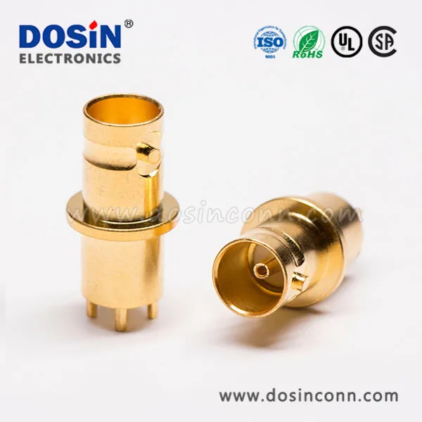 waterproof right angle bnc male PCB mount connector for tv antenna