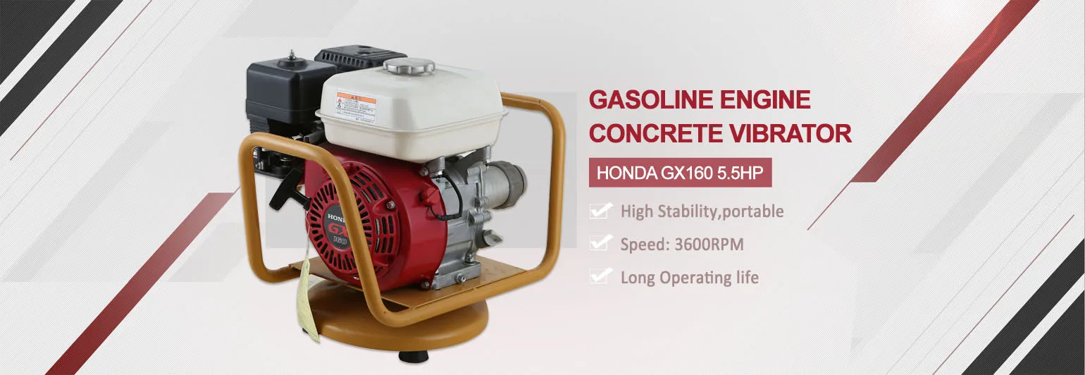 Honda Gasoline engine concrete vibrator with concrete vibrator poker