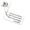 Stainless Steel "Imagination is more important than knowledge" -Einstein Quote Charm Necklace