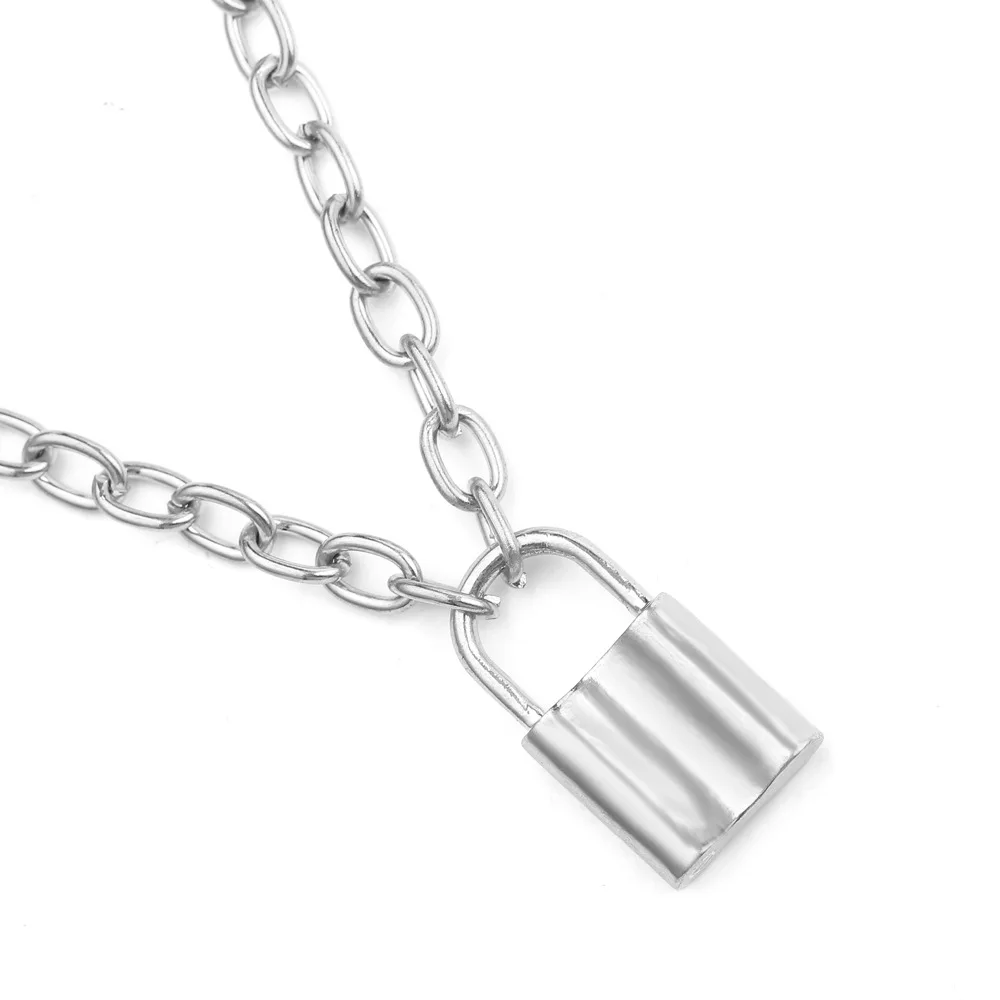 

Fashion Rock Punk Cross Lock Pendant Necklace Men's Party Apparel Accessories
