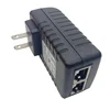 EU US UK Plug CCTV Security 12V1A POE Wall Plug POE Injector Ethernet Adapter IP Camera Phone PoE 12V Power Supply