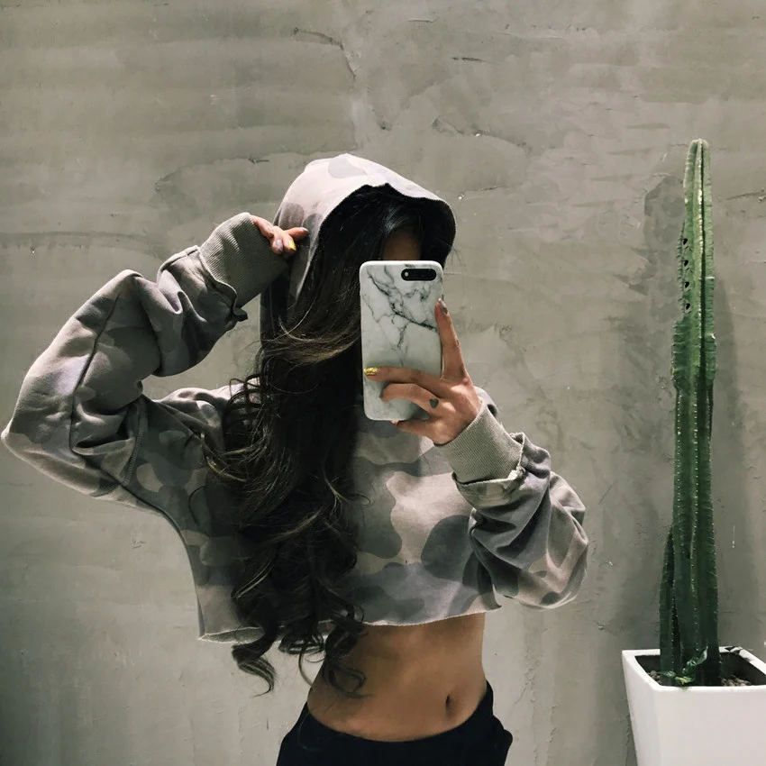 crop top hoodie new look