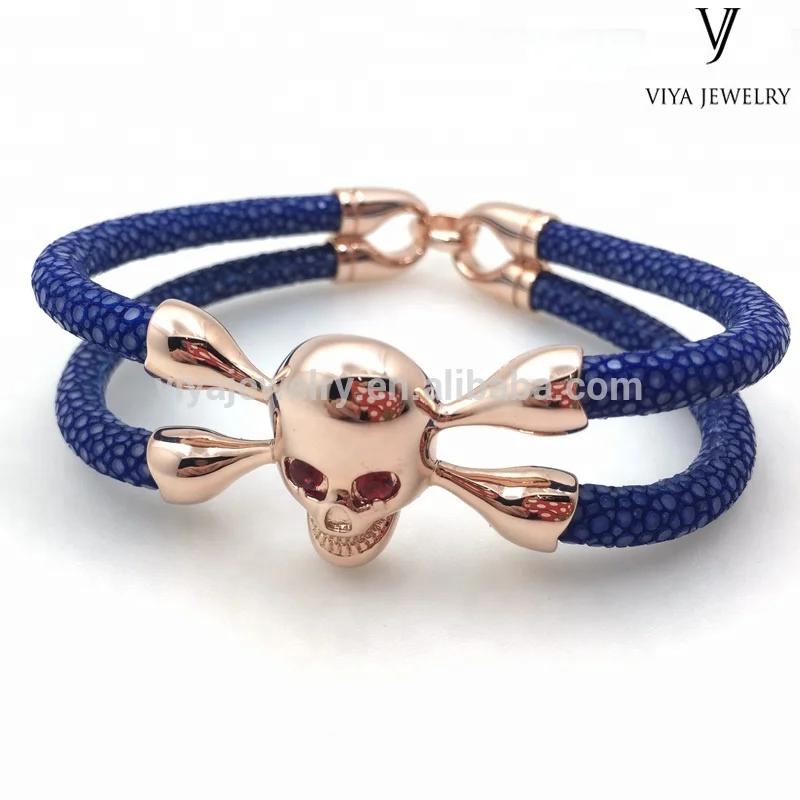 stingray skull bracelet