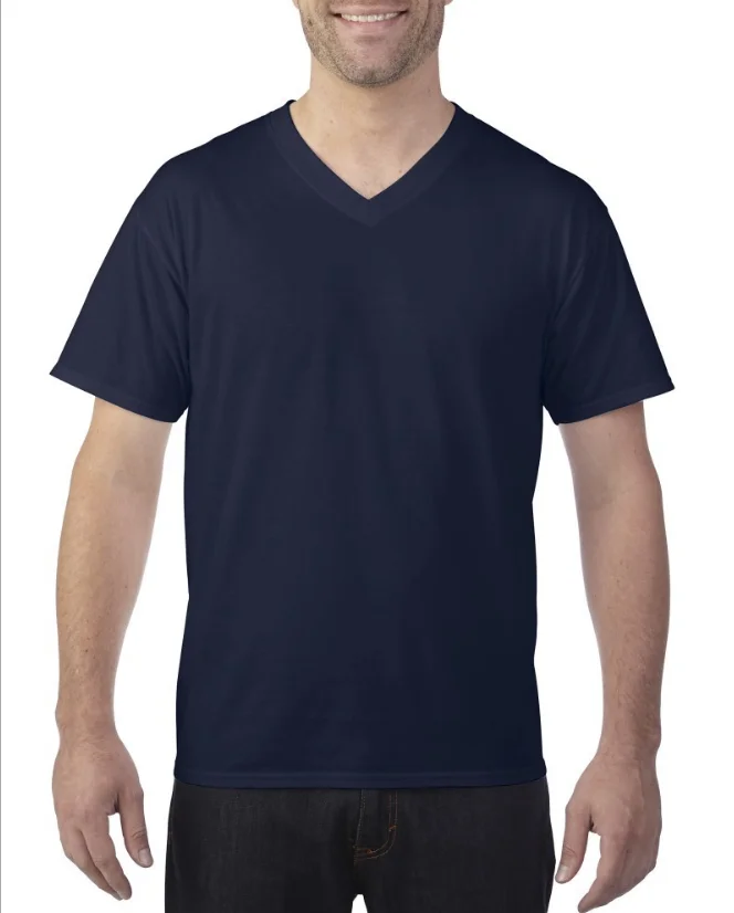 2020 Custom Cotton V Neck Blank Plain Men's T Shirt Wholesale - Buy ...
