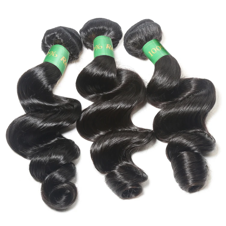 

Top quality cuticle aligned raw virgin human hair bundles loose wave virgin hair malaysian weave, Natural color,close to color 1b