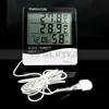 Big Screen Digital LCD Desk Tripod House Room Clock Temperature Humidity Tester