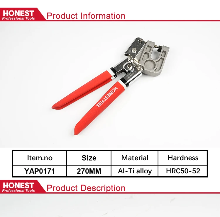 270MM Punch pliers Keel forceps Punch Lock Stud Crimper PROFILE CONNECTION PLIERS