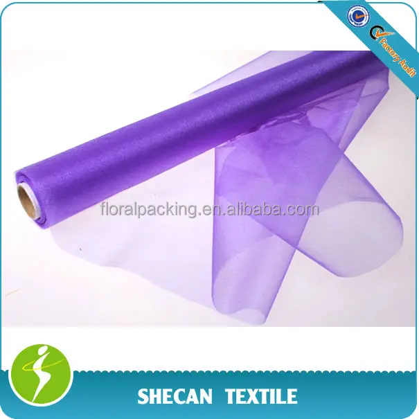 
70CM X 10Y Flower wrapping Wedding decoration Snow Organza Roll 