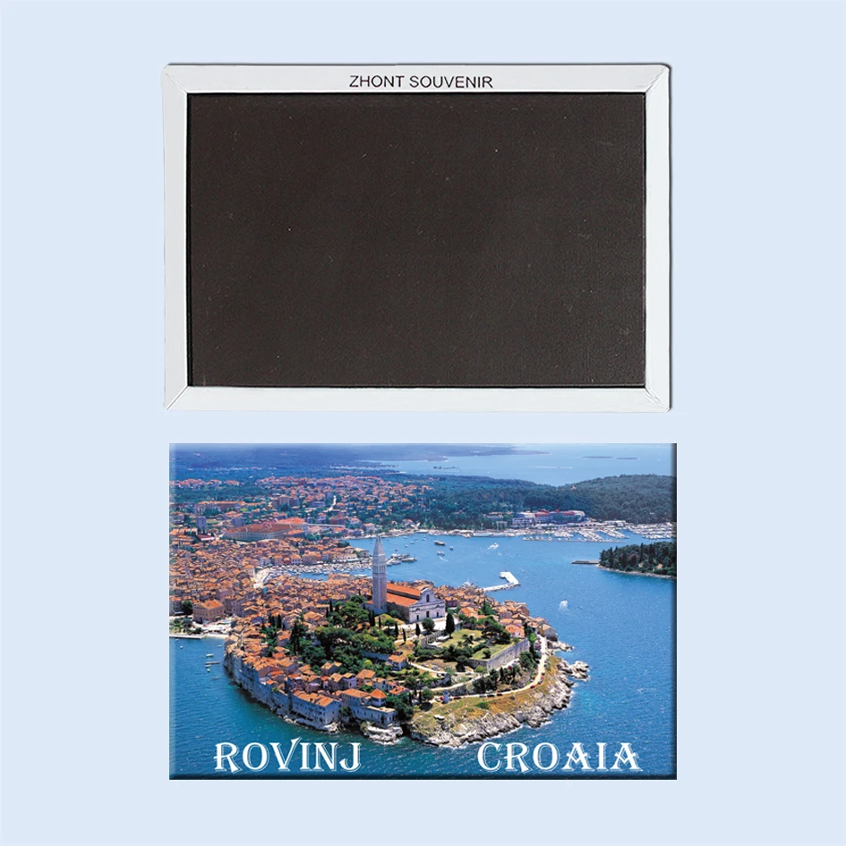 

Personalized custom metal souvenir printed cities Croatia country souvenir fridge magnet, Full color