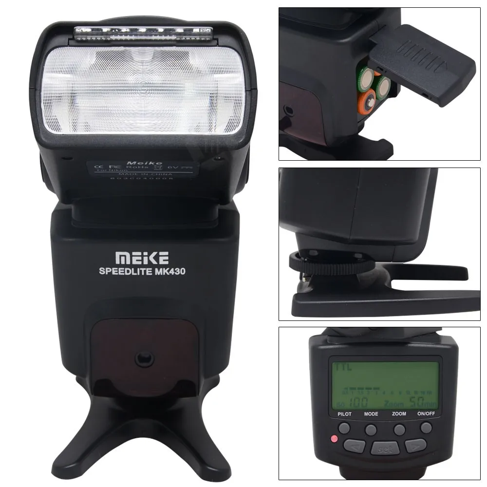 MEIKE MK-430C TTL Flash Light Speedlite for Canon Digital Camera 550D 600D 700D 70D 6D 60D 450D 5D Mark iii 1100D