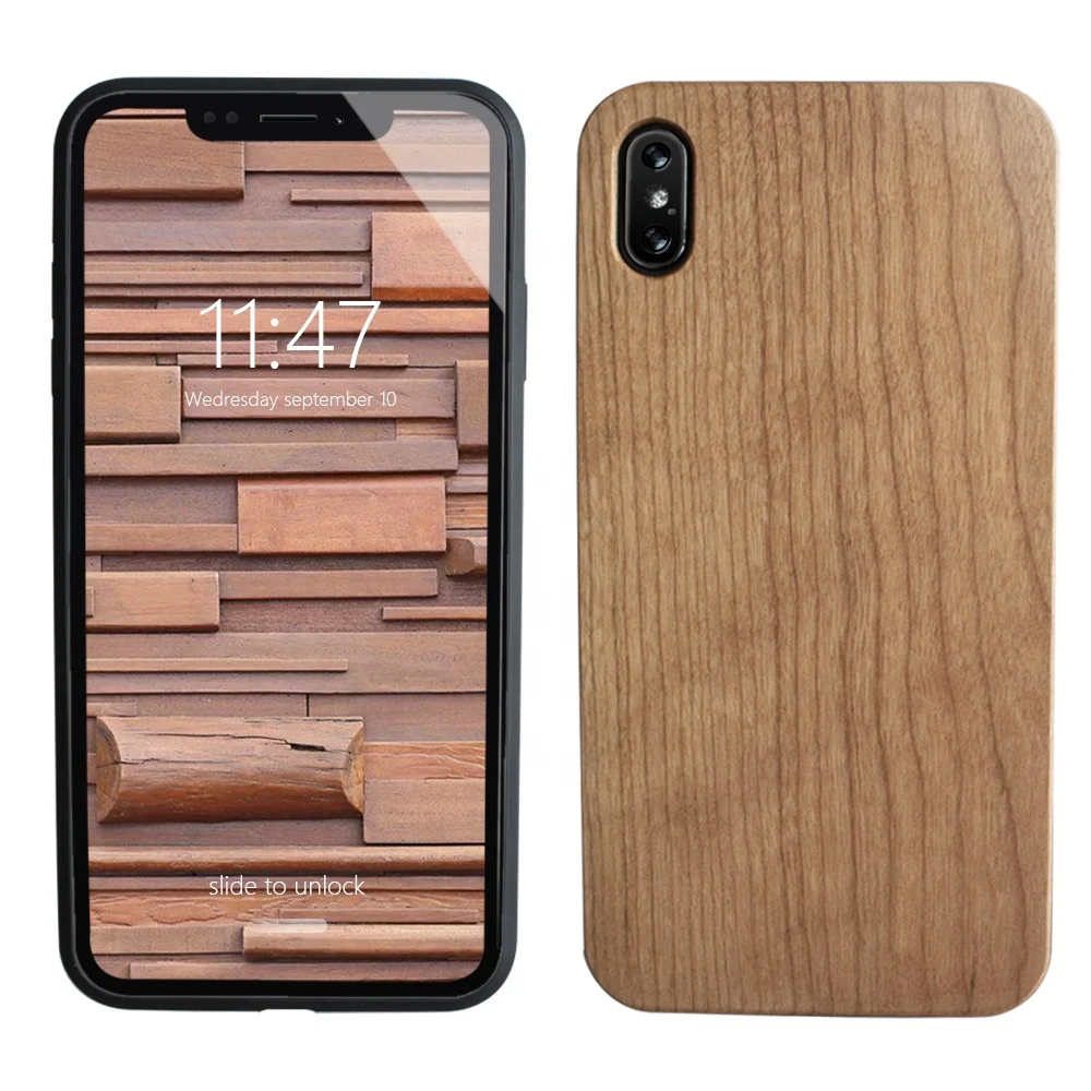 

Custom available TPU PC Wood Phone Case for