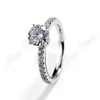 

Fashion Jewelry 14k gold wedding ring brilliant moissanite diamond ring