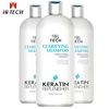 natural hair care Deep Cleansing open hair pores getting ready for keratin treatment Clarifying shampoo