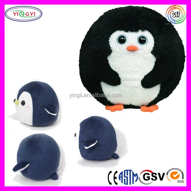 round penguin stuffed animal