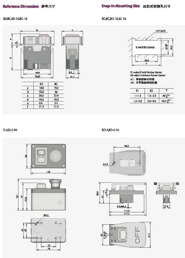 Kedu Electromagnetic Switch With Emergency Box Kjd17b D 2