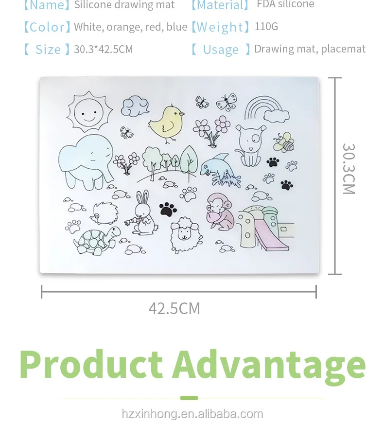 Silicone Insulation Rubber Baking Mat Certificate Baby Silicon Plastic
