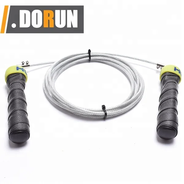 

Gym Exercise Black Heavy Weighted Steel jump Rope, Customized