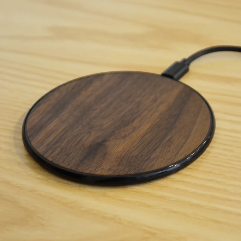 

Wireless Charging Pad Qi Bamboo Wood Wireless Charger for iPhone X Samsung Galaxy