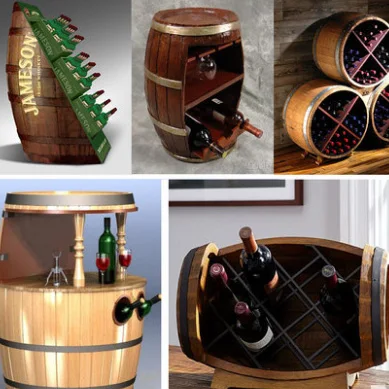 Barils de vin décoratifs en chêne Bar Winery Exposition Événements de Mariage Accessoires de Photographie Décoration ZDDAB Barils de vin en Bois Massif Barils de bière 