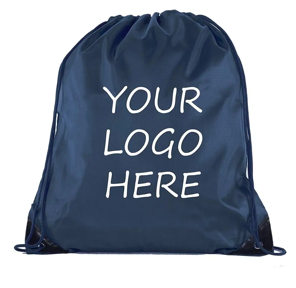 

Top sale High Quality factory price Reusable waterproof Beach Polyester Nylon Drawstring backpack Storage Bag K01, Many colors in stock