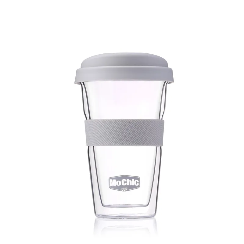 En Verre d'expresso De Double mur incassable Tasse Mochic personnalis&eacute; tasse d'eau en verre