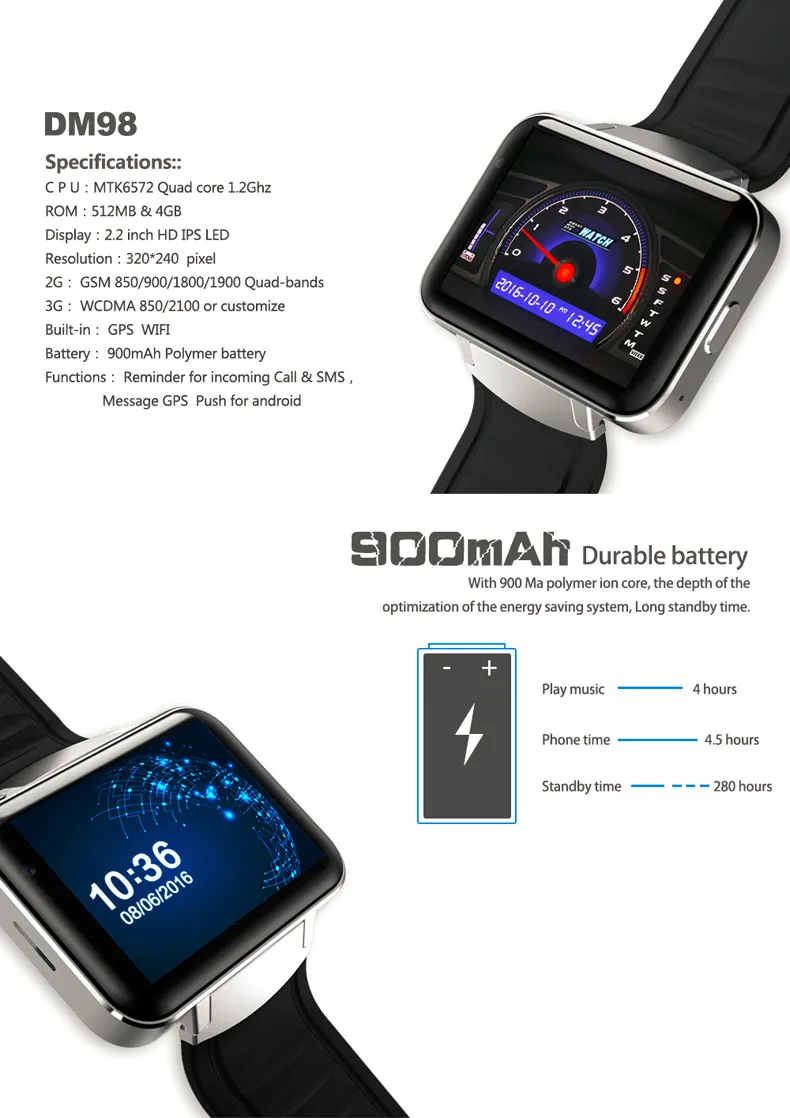 screen touch hand watch price