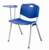 student plastic chair with writing pad,student study tablet training chair