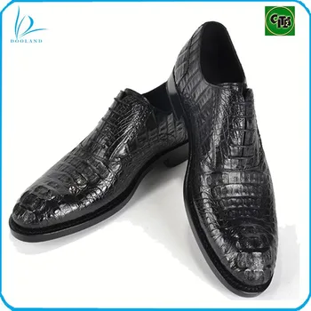 High Quality Genuine Reptile Leather Real Crocodile Leather Shoes Men ...