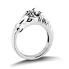 Amazing Jewelry 925 Solid Sterling Silver Horse Head Punk Ring