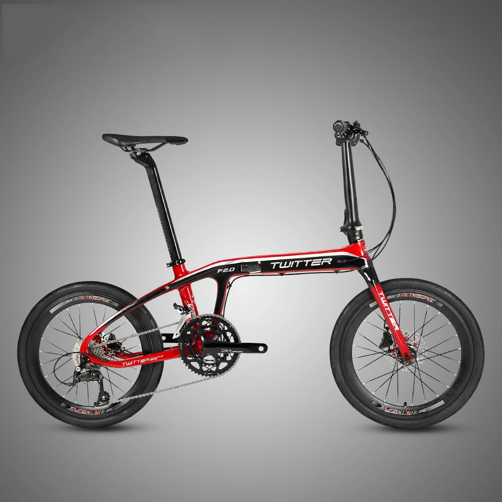 Direct OEM bike factory adult children birthday gift Disc V brake  fashion light 16S 20 inch carbon folding bike
