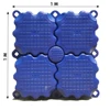 Plastic Floating Pontoon Dock Cube with Installation Parts