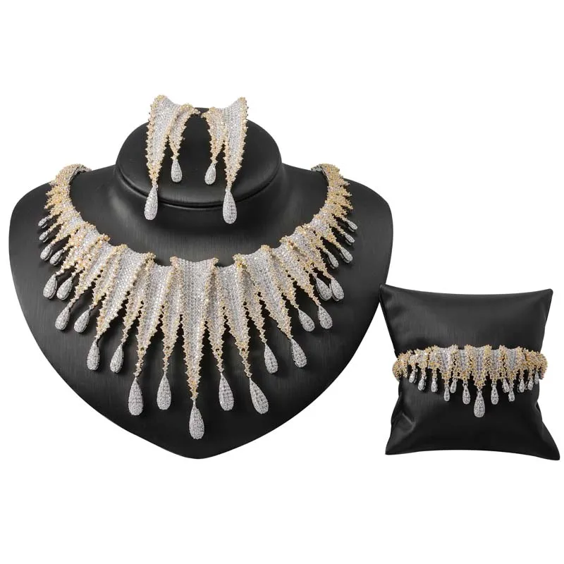 

Fashion Gold Plated African Jewelry Sets For Wedding Party Jewelry