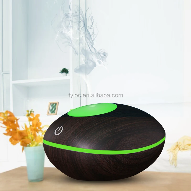 Wood Grain 200ml Ultrasonic Humidifier Remote Control Aroma Fragrance