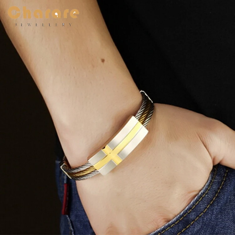 

Fashion Jewelry For Women Plating 18K Gold Stainless Steel Bracelets Bangle