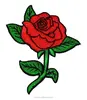 Custom Cute Flower Shape Patches Rose Shaped Patches On Sale