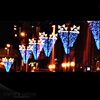 Toprex decor customize commercial Christmas street led lighted lamp post motif lights