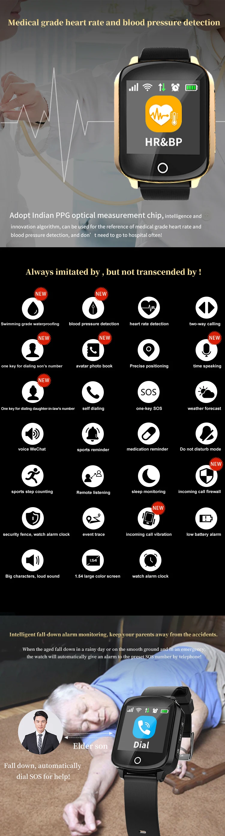 which smartwatches have fall detection