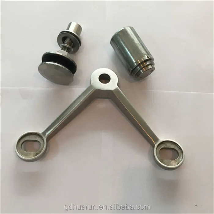 
glass fin spider system for architectural commercial glass building 