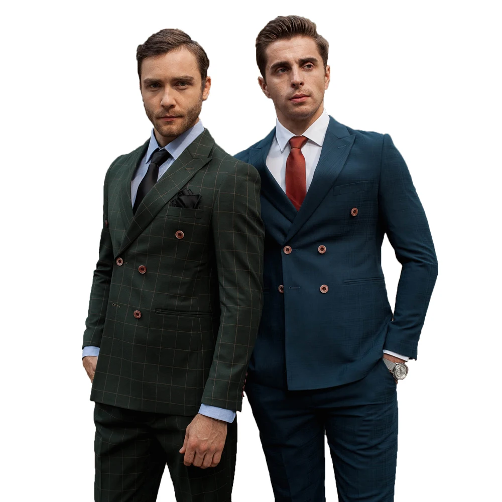 

In stock custom four buttons leisure 3 pieces men's suits, Customized