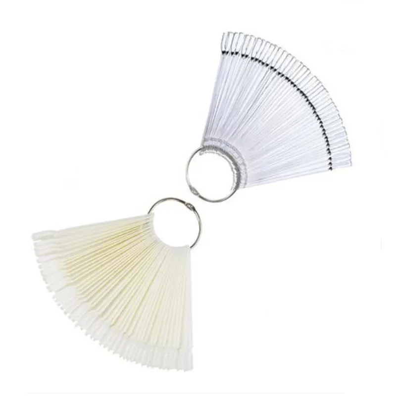 1 Set 50 Pcs New DIY Gel Hot Sale Folding Fan Type Nail Color Palette Manicure