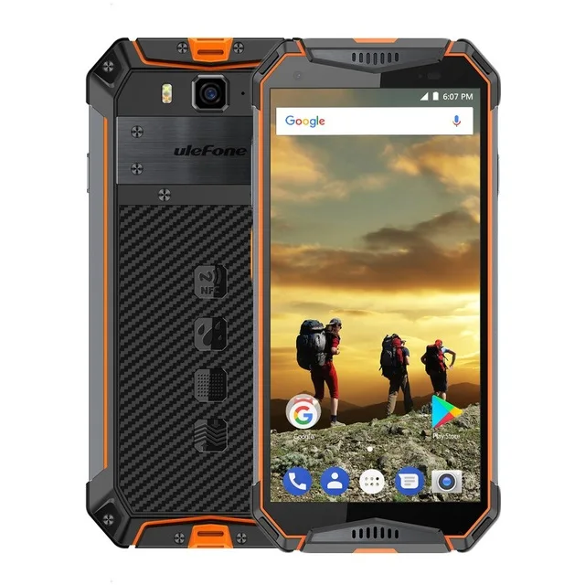 

Ulefone Armor 3T 10300mAh Walkie Talkie Smartphone 5.7 inch helio P23 octa core 4GB+64GB 21MP IP68/IP69K Waterproof 4G NFC phone, Black;orange