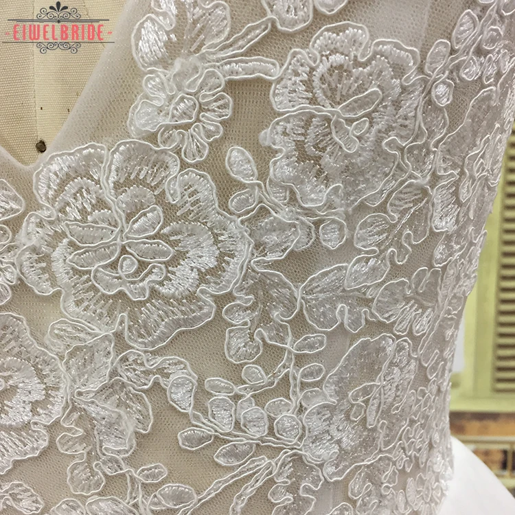 Expensive Beautiful Bridal Dress Lace Open Back Ladies Wedding Dress