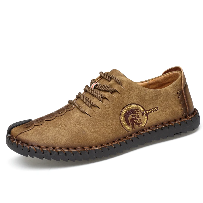 

Factory direct leisure breathable shoes leather loafer fisherman for men