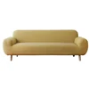 Fabric Loveseat Cube Shape Living Room Sofa